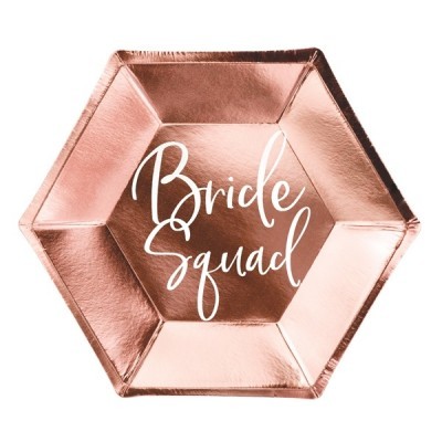 Pratos Bride Squad Rose Gold