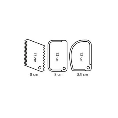 Conj. 3 Espátulas Tescoma