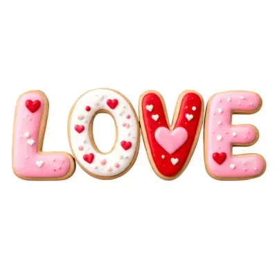 Conj. Cortadores de Bolachas - LOVE