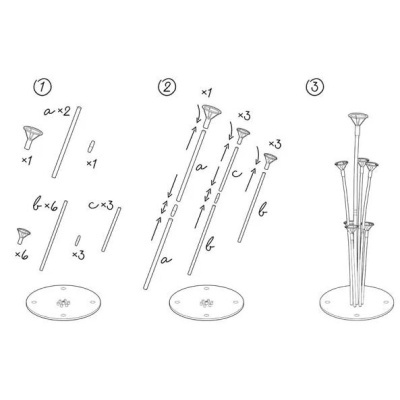 Expositor Stand Bouquet Balões 72cm