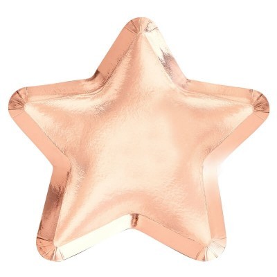 Pratos Rose Gold Estrelas