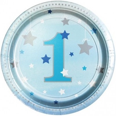 Pratos 1º Aniversário Estrela Azul