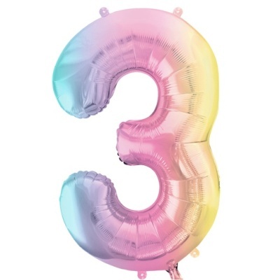 BALÃO #3 RAINBOW 86CM