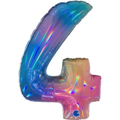 Balão Número Rainbow Gigante