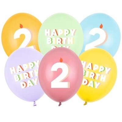 Balões Happy Birthday 2 - conj.6