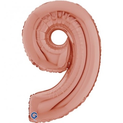 Balão Número Rosegold Grande