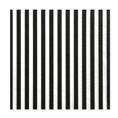 Guardanapos Riscas Preto e Branco
