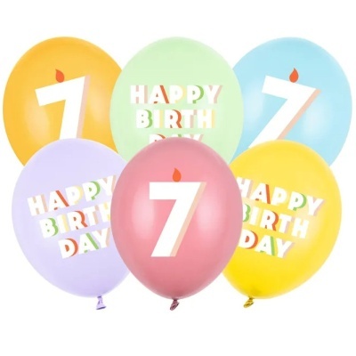 Balões Happy Birthday 7 - conj.6