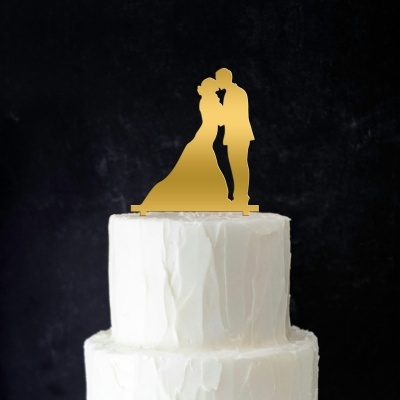 Topo Bolo Noivos Beijo