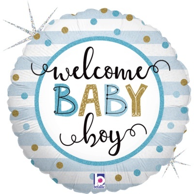 Balão Welcome Baby Boy