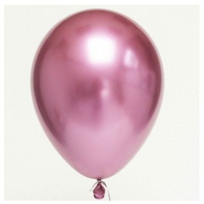 Balão Cromado Rosa 30cm