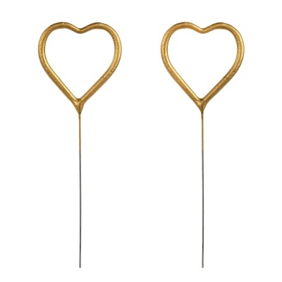 Velas Sparkle Coração Rosegold