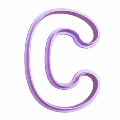 Cortador de Bolachas - Letras Alfabeto - C