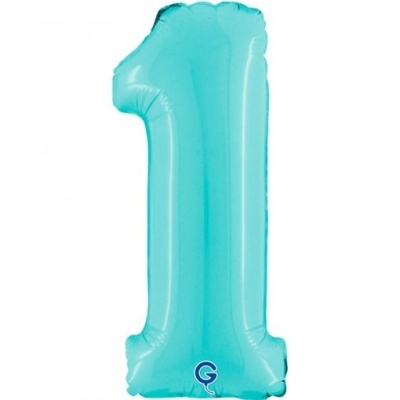 Balão Número Azul Pequeno