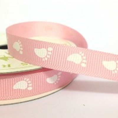 Fita Rosa Claro Pés Bebé 10mm