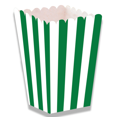 Pacotes Pipocas Riscas Verde Escuro
