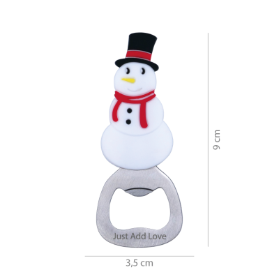 Abre Caricas Boneco de Neve Natal