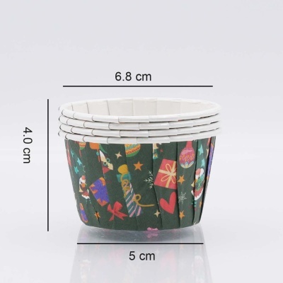 Formas Cupcakes Natal Verdes