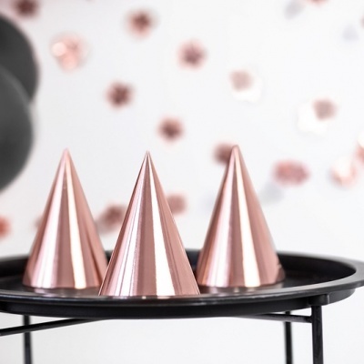 Chapéus Rose Gold Metálico Lisos