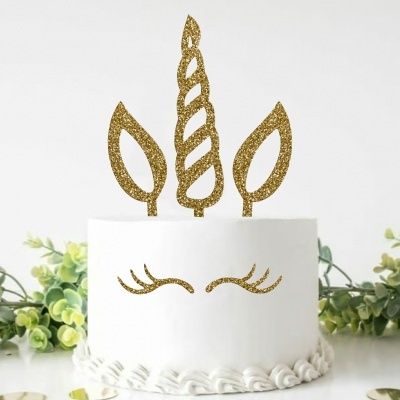 Topo Bolo Unicórnio Acrílico