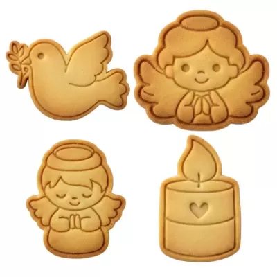 Conj. Cortadores c/ Carimbo Batismo Modelo 1