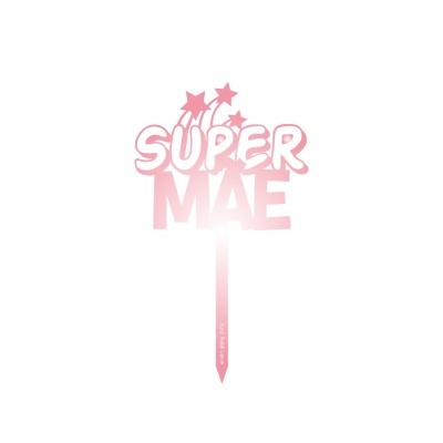 Topo Bolo Super Mãe