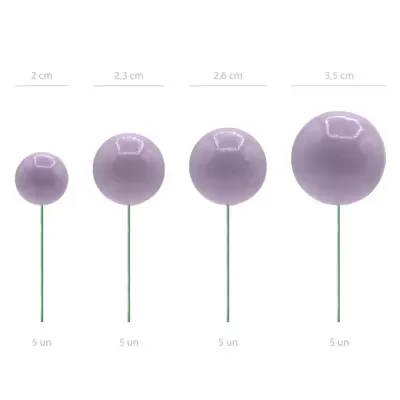 Toppers Bolas Lilás