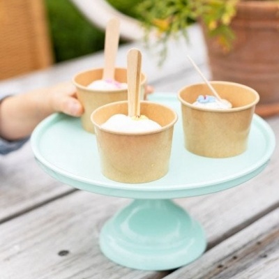 Prato Bolo Verde Menta Pequeno