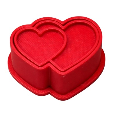 Molde Brigadeiro c/ Carimbo 2 Corações