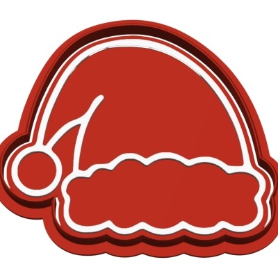 Cortador c/ Carimbo Gorro Pai Natal