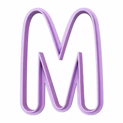 Cortador de Bolachas - Letras Alfabeto - M