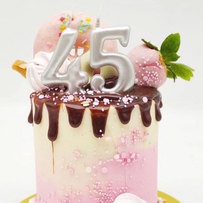 Vela Número Artesanal Prateada