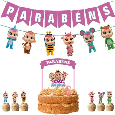 Kit Festa Cry Babies Rosa
