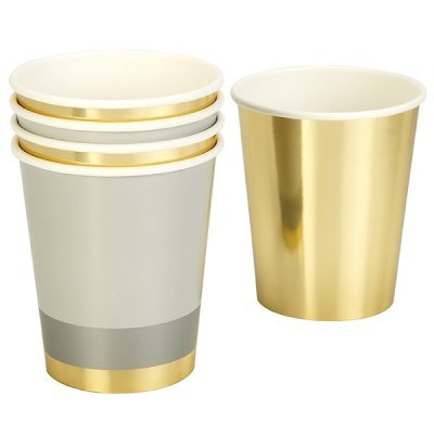 Copos Dourados e Cinza