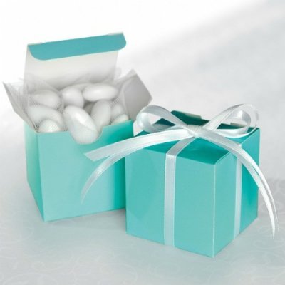 Mini Caixinhas Quadradas Azul