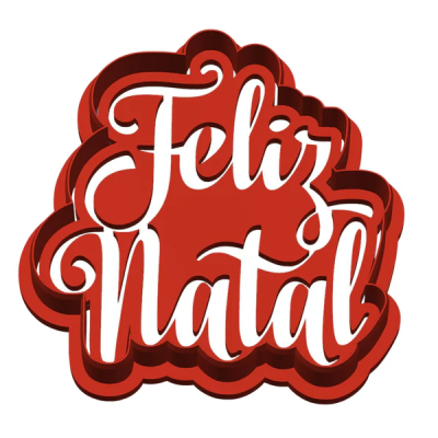 Cortador c/ Carimbo Feliz Natal