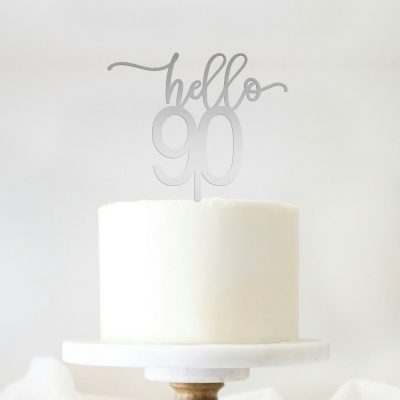Topo Bolo Hello 90 Acrilico