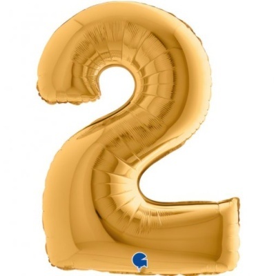 Balão Número Dourado Gigante