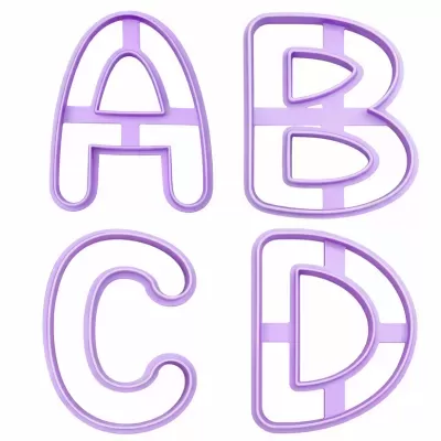 Cortador de Bolachas - Letras Alfabeto - B