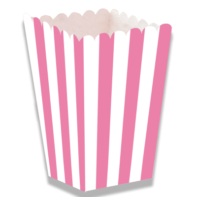 Pacotes Pipocas Riscas Rosa
