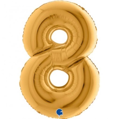 Balão Número Dourado Gigante