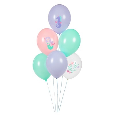 Conj. 6 Balões Sereia