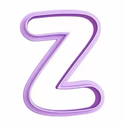 Cortador de Bolachas - Letras Alfabeto - Z