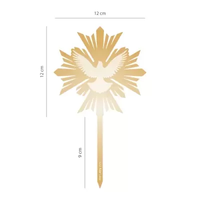 Topper Ouro Pomba Divina