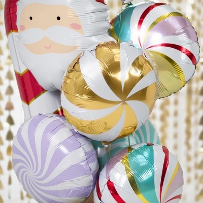 Balão Candy Natal Claro