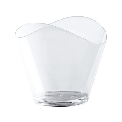 Taça Plástico Transparente Wave 120ml