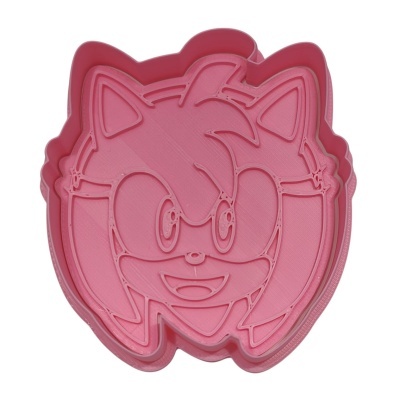 Cortador c/ Carimbo Sonic the Hedgehog - Amy