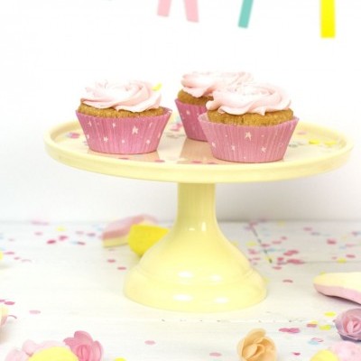 Prato Bolo Amarelo Pequeno