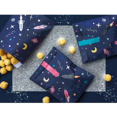Sacos Papel Espaço e Astronautas