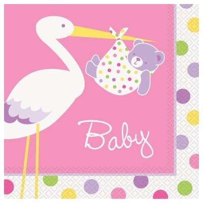 Guardanapos Bebé Rosa